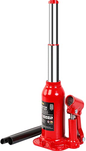 Big RED 8 Ton (16,000 LBs) Torin Double Ram Welded Bottle Jack for Car Auto Repair and House Lift, ATH80802XR - size: 8 Ton (16,000 LBs), style: Double Ram