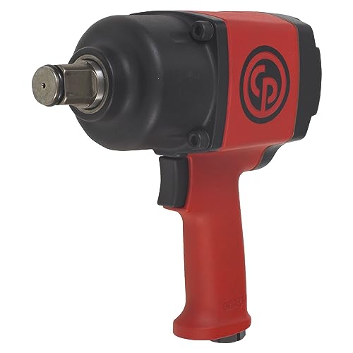 Chicago Pneumatic CP7773 1 Inch Air Impact Wrench, Red, Metal - size: 1-Inch Drive Size, style: Standard Anvil w/ Pistol Handle