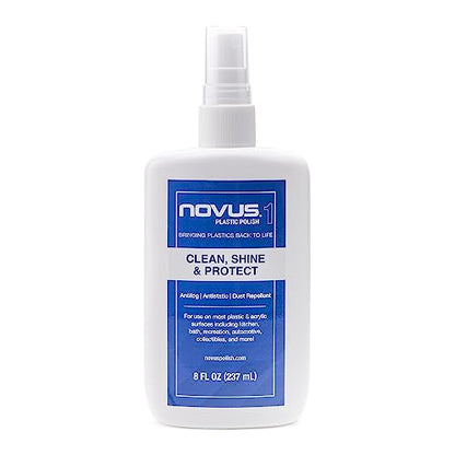 Novus 7020 | Plastic Clean & Shine #1 | 8 Ounce Bottle - color: #1 Plastic Clean & Shine, size: 8 Ounces