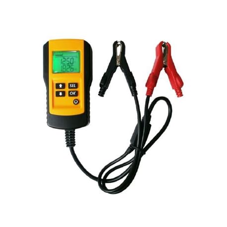 Generic 12V Car Battery Tester, AE300 Digital Battery Analyzer Built‑in Tone Reminder Function Measuring Voltage, Resistance, Cca, Battery Status
