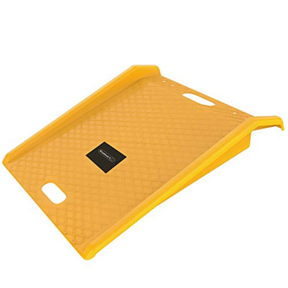 Curb Ramp - Heavy Duty, Portable Ramp with 1000lb Weight Capacity - for Furniture Dollies, Hand Trucks, or Moving Carts by Stalwart (Yellow) - size: Heavy Duty