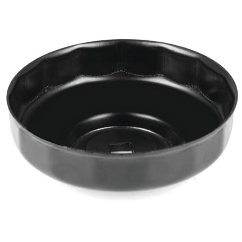 Performance Tool W54064 93mm 15 Flutes Steel Oil Filter Wrench for 3/8-Inch Drive, Compatible with Multiple Brands of Filters - size: 93mm/15FL, style: 15 Flute