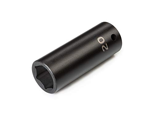 TEKTON 1/2 Inch Drive x 20 mm Deep 6-Point Impact Socket | SID23120 - size: 20 mm, style: Deep