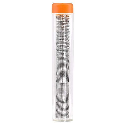 Electric Soldering Iron Kit 60W Adjustable Temperature Welding Soldering Iron with 5pcs Different Tips, 1 thread 1.0mm Dia. (Soldering Irons) - color: Orange