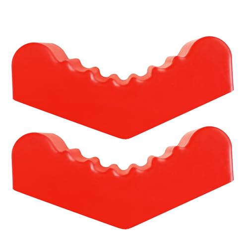 AUTOXBERT 2Pcs Jack Stand Rubber Pad Universal Red Car Lift Pads Adapter Repair Tool 6 Ton Frame Rail Jacking Stand Pinch Support Protector - color: Red, size: 6 Ton