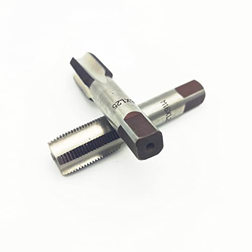 AtticZone M16 x 1.25 Metric Hand Thread Tap, Right Hand, Alloy Tool Steel, 1 Taper Tap, 1 Plug Tap for Metal Working DIY Industrial - size: M16x1.25