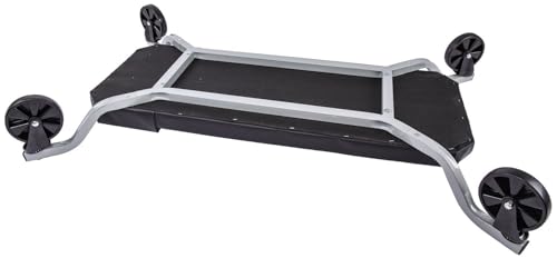 JEGS Oversize X-Frame Creeper | Capacity: 300 Lbs | Frame Dimensions: 45" L x 25" W x 7" H | Deck Dimensions: 38" L x 14" W x 2" H | Ground Clearance: 2.5" | Weight: 19 Lbs | Four Casters