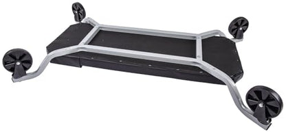 JEGS Oversize X-Frame Creeper | Capacity: 300 Lbs | Frame Dimensions: 45" L x 25" W x 7" H | Deck Dimensions: 38" L x 14" W x 2" H | Ground Clearance: 2.5" | Weight: 19 Lbs | Four Casters