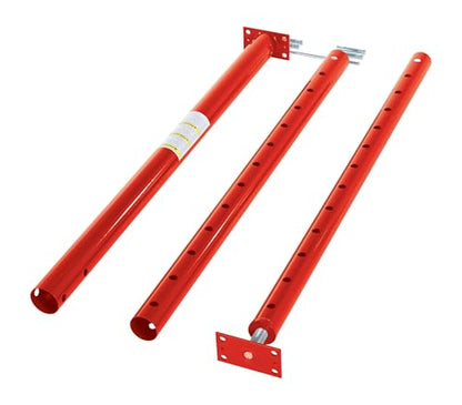 Vestil FJB-150 Basement Floor Jack 150 In. Maximum Height 2,588 Lb. Capacity Red