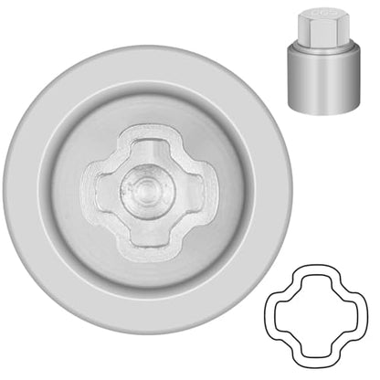 065 Wheel Locking Nut Key for Nissan Infiniti, ID 21mm Lug Socket | Wheel Lock Nut Socket Adapter, Anti-Theft Lug Nut Removal Tool, Anti-Theft Screw Remover, Repair Tool, Tyre Fitting, garage - size: socket 065