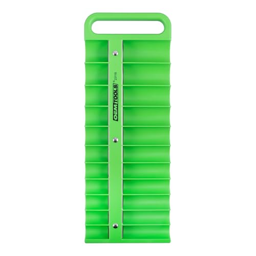 OEMTOOLS 23118 1/2" Drive Portable Magnetic Socket Organizer, Sockets Organizer, 1/2 Inch Socket Organizer, Green - style: 1/2 Inch Drive