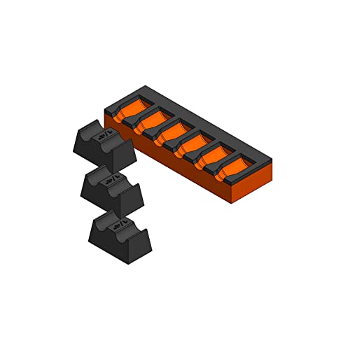 MagAttach Socket Extension Organizers (1/4", Orange/Black) - color: Orange/Black, size: 1/4"
