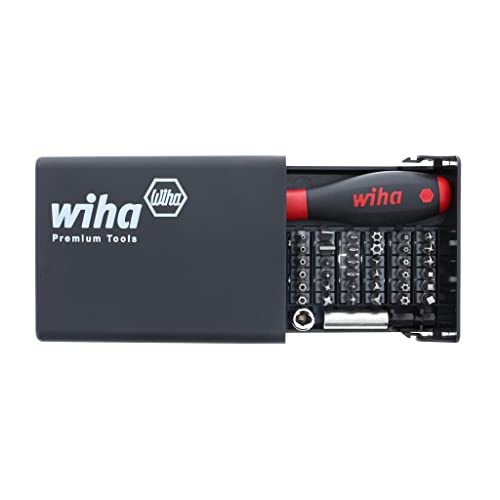 Wiha 71990 Security Bit Set, 39 Piece | Tamper Resistant Torx, Hex, Spanner and Tri-Wing, Storage Case