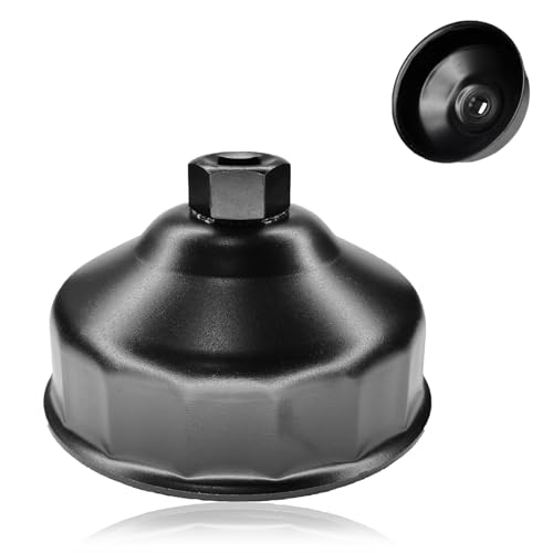 1PC 86mm 16 Flute Oil Filter Wrench Replacement, Oil Filter Housing Cap Removal Tool to Change Oil, Steel Socket Wrench Kit for BMW and Volvo XC90、XC70、S60、S40、C70、S80、V40、V70