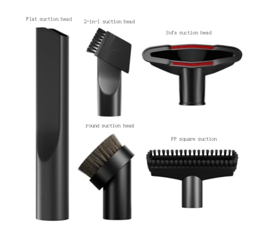 6 Pcs Vacuum Cleaner Accessories Brush Kit 1-1/4 inch& 1 3/8 inch | Vacuum Attachments、(1-1/4 inch)32mm & 1 3/8 inch (35 mm) 、Fits Vacuum Cleaner