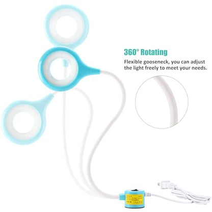 LED Magnetic Work Light with Ring-Shape for Sewing Machine | Flexible Gooseneck, For Lathe Drill Press Workshop - style: Magnetic Light-Ring