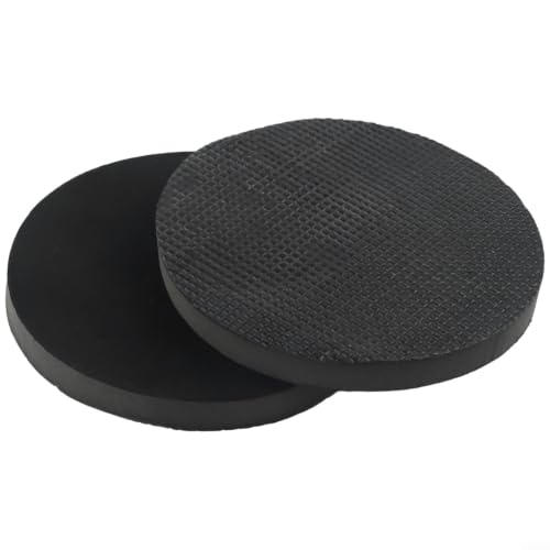 2pcs 6 Inch Clay Bar Sponge Pads for Car Detailing - Cleaning Disc to Remove Grease Rust Stains - Reusable Washable Applicator for Auto Paint Care Black