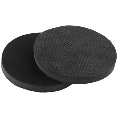 2pcs 6 Inch Clay Bar Sponge Pads for Car Detailing - Cleaning Disc to Remove Grease Rust Stains - Reusable Washable Applicator for Auto Paint Care Black
