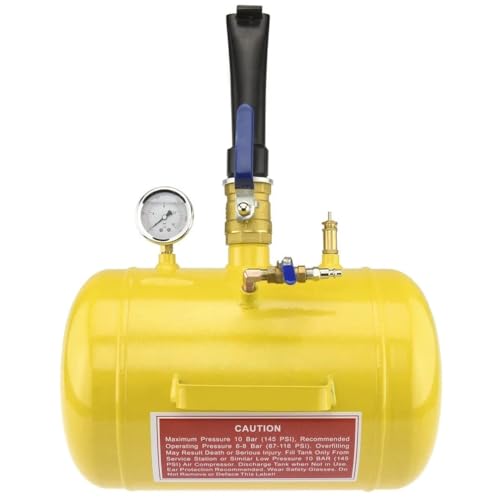 XtremepowerUS Air Bead Seater 5-Gallon Tire Seating Blaster Inflator ATV Truck Car Tank Tractor 5 Gallon Capacity Car Truck 145 PSI, 85-116 PSI Operating Pressure - color: Yellow