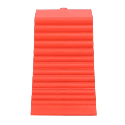 Ejoyous Wheel Chocks, Car Wheel Stoppers Tire Chocks Blocks Heavy Duty Rubber Non Slip Ribbed Grip Red 2 Pack with Handle for Cars Trucks SUVs RV Trailers