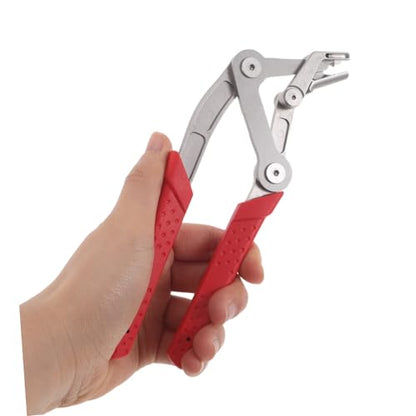Mikinona Car Clip Pliers Multi Clip Removal Tool Spring-loaded Rivet Remover with Nonskid Handle for Auto Interior and Exterior Panels Mechanic Fastener Repair