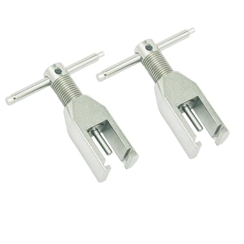 2 PCS Aluminum Alloy Motor Pinion Gear Puller Tool, Professional Gear Remover Extractor for RC Car Model Small RC Helicopter Motor Pinion Parts Repair Accessories