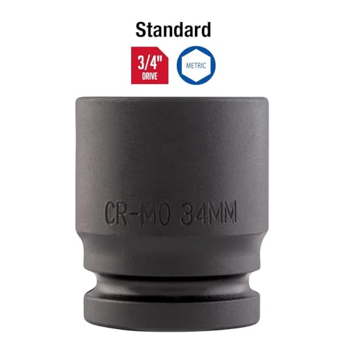Sunex 434m 3/4-Inch Drive 34-Mm Impact Socket