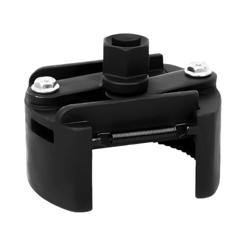Adjustable Car Oil Filter Wrench, 2-3/8 to 3-1/8 Inch (60-80mm) Vehicle Filter Wrench with Non-Slip Serrated Jaws, 1/2'' Drive Cap Style Auto Oil Removal Tool, Universal Fit