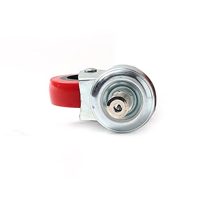 6 Pack 2" Low Profile Swivel Caster Wheel for Creeper Service Cart Stool Post Mount - size: 6 Pack