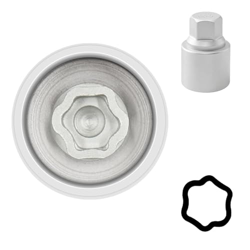 053 Wheel Locking Nut Key Socket Compatible with BMW Series, (Socket OD 29mm - ID 25mm), Wheel Anti-Theft Lug Nut Removal Tool, Anti-Theft Screw Remover - color: Socket 053