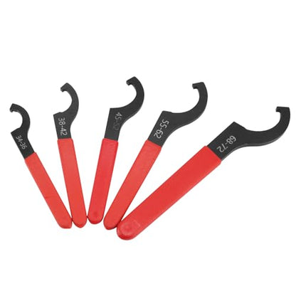 PRO BAT Universal Motorcycle Shock Absorber Spanner Wrench Hook Pin Spanner Wrench Shocker Shokie Adjusting Tools C Spanner for Pit Quad Dirt Bike ATV 55-62 - size: 55-62