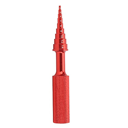 RC Bearing Tool, 2 to14mm Aluminum Alloy Steering Hub Carrier Disassembly Removal Tool Non Slip Puller Removal for RC Car Accessory (Red) - color: Red