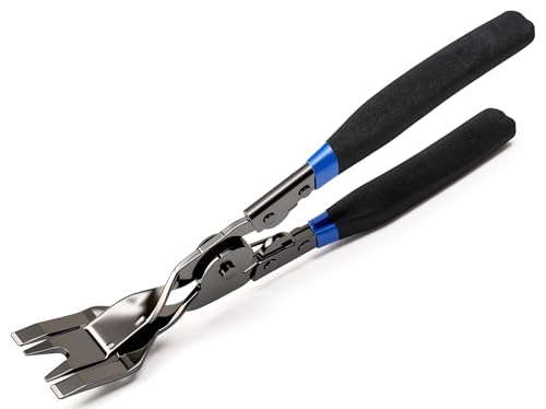 1PCS Car Clip Pliers Tool, Panel Clip Pliers Set Fastener Remover, Auto Retainer Clip Trim Rivet Removal Tool, Auto Door Car Upholstery Trim Clip Removal Tool (Black & Blue) - color: Black & Blue - 1 Pcs Clip Removal Plier