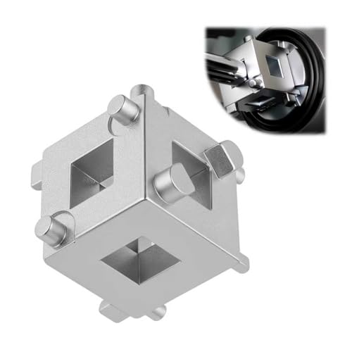 Cube Brake Caliper Compression Tool Driven by 3/8" Tool,6-face Car Rear Brake Caliper Tools for Returning Brakes Pistons,Sturdy Disc Brakes Calipers Piston Compressor Tools