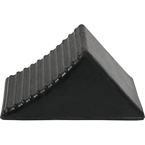 Buyers Products WC1467A Rubber Wheel Chock, 5x6x5 in, Resists Oil, Rust, Salt & Sun, Durable & Secure Tire Stopper for Service and Parking, Ideal for Cars, Utility Vehicles, Trailers, Trucks & RVs - size: 1 Count (Pack of 1)