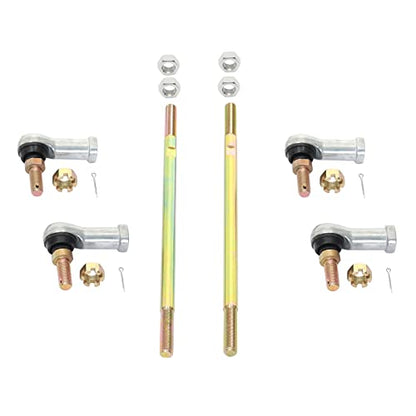 Tie Rod End Kit, Fit for 2005-2013 Honda Foreman 500, 03-16 Rincon 650/680 | Compatible With 01-14 Honda Foreman Rubicon 500, 93-00 Honda Fourtrax 300, Ball Joint Set, ATV UTV Part Accessories