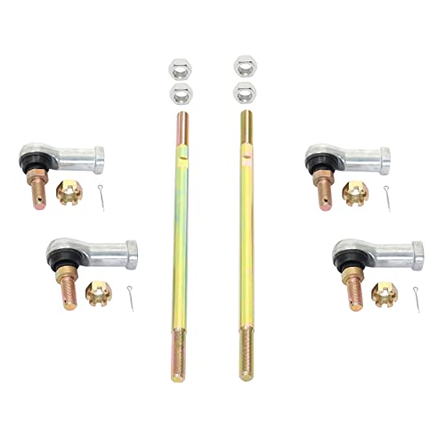 Tie Rod End Kit, Fit for 2005-2013 Honda Foreman 500, 03-16 Rincon 650/680 | Compatible With 01-14 Honda Foreman Rubicon 500, 93-00 Honda Fourtrax 300, Ball Joint Set, ATV UTV Part Accessories