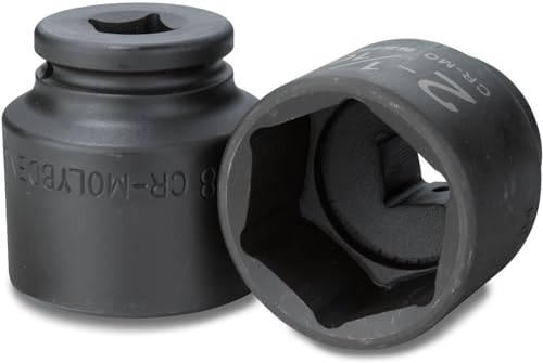 NEIKO 02392A 3/4" Impact Socket Set, 3/4” Drive, 8 PC Jumbo Sockets, SAE Standard Sizes 2-1/16 Inch to 2-1/2 Inch, Chrome-Moly Cr-Mo Steel