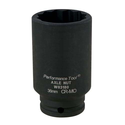 Performance Tool W83180 36mm 12 Point Axle Nut Socket - style: 36mm