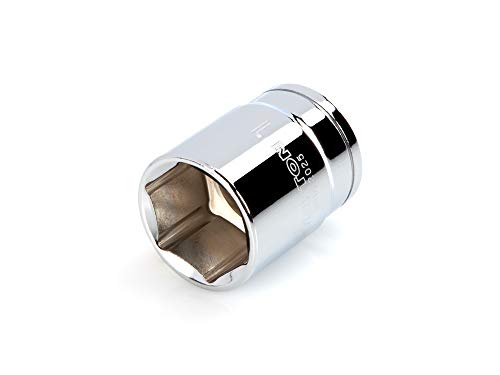 TEKTON 1/2 Inch Drive x 1 Inch Shallow 6-Point Socket | SHD22025 - size: 1 Inch, style: Shallow