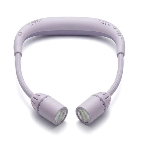 Purple Neck Light, Bluetooth Speaker, 5 Modes, USB-C Rechargeable | Hands-free 2-in-1 neck light and Bluetooth speaker with 90° adjustable beams, 5 modes, 2600mAh USB-C power, and 40+ hours. - color: Purple