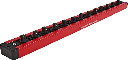 Mechanic's Time Savers Lock-A-Socket Tool Organizer: Magnetic Locking Socket Rack, 1/4" Drive Sockets - size: 1/4" Drive Sockets