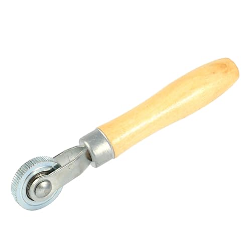 Compact Wooden Handle Repair Tube Stitch Puncture Patch Tire Roller Bearing Tool Kit for Tire Repair Work with Bearing Interior Design and Lightweight Features