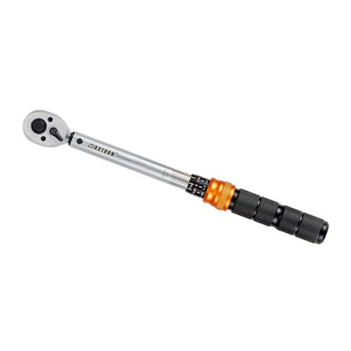 3/8 Inch Drive Click Torque Wrench, 5-45 ft-lb (6.8-61 Nm) Micro-Adjustable Dual Scales, 72-Tooth Reversible Ratchet, ±2% Accuracy, Storage Case - size: 3/8" Drive