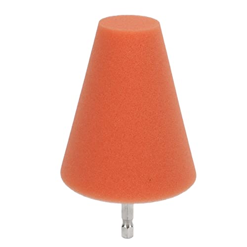 3PCS Orange, Yellow, Blue Wheel Sponge Polishing Cone Buffing Pad Set Professional Hub Care Tool for Cars, Boats, Motorcycles