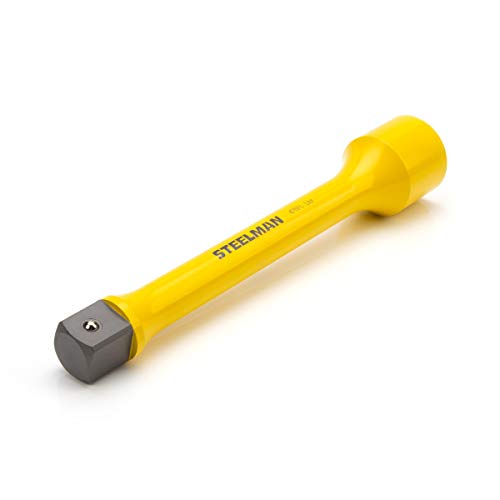 Steelman 1-Inch Drive 475 ft-lb Torque Extension for Impact Wrench, 10-inch Extension, Corrosion-Resistant Powder-Coated Steel, Yellow - size: 475 ft-lb Yellow