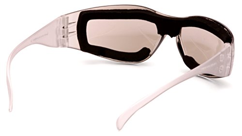 Pyramex Intruder Safety Eyewear Clear Frame Full Foam Padding Clear Anti-Fog Lens - color: I/O Anti-fog Lens/ Clear Frame, style: Full Foam Padding