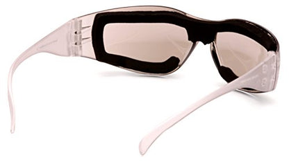 Pyramex Intruder Safety Eyewear Clear Frame Full Foam Padding Clear Anti-Fog Lens - color: I/O Anti-fog Lens/ Clear Frame, style: Full Foam Padding