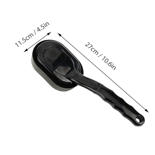 Tire Shine Applicator Pad and Wheel Brush with Replaceable Handle, Car Detailing Sponge Tool for Tire Dressing and Wheel Cleaning, 1pcs Set for Automotive Maintenance