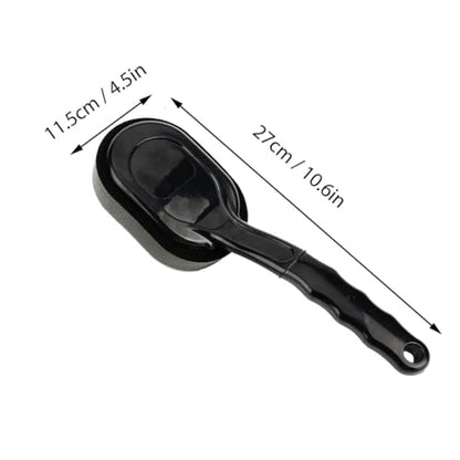 MERRYHAPY Tire Shine Applicator Pad with Replaceable Handle Tire Sponge Brush for Car Wheel Cleaning Detailing Brush Dressing and Waxing 1pcs Set
